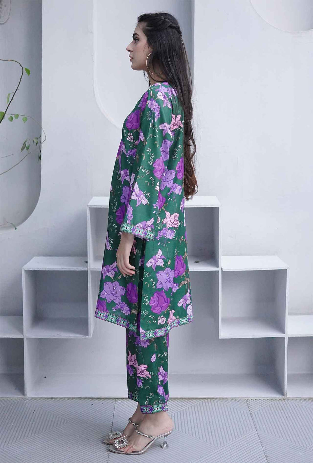 Sage Army - Cord Urban Prints - stitched